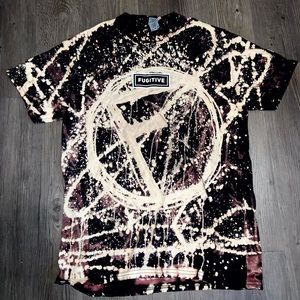 Bleached Streetwear Style T-Shirt M